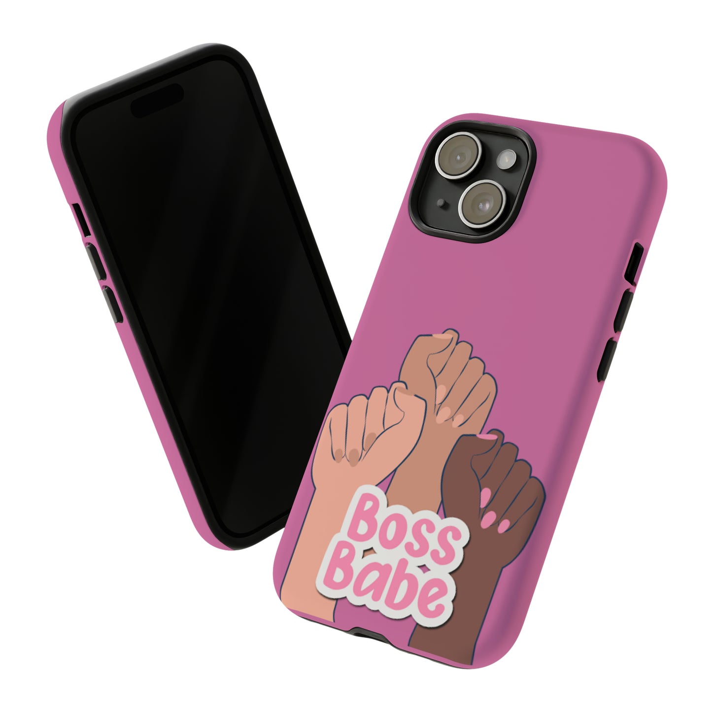 Boss Babe Pink Matte iPhone 15 case