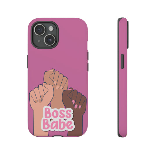 Boss Babe Pink Matte iPhone 15 case