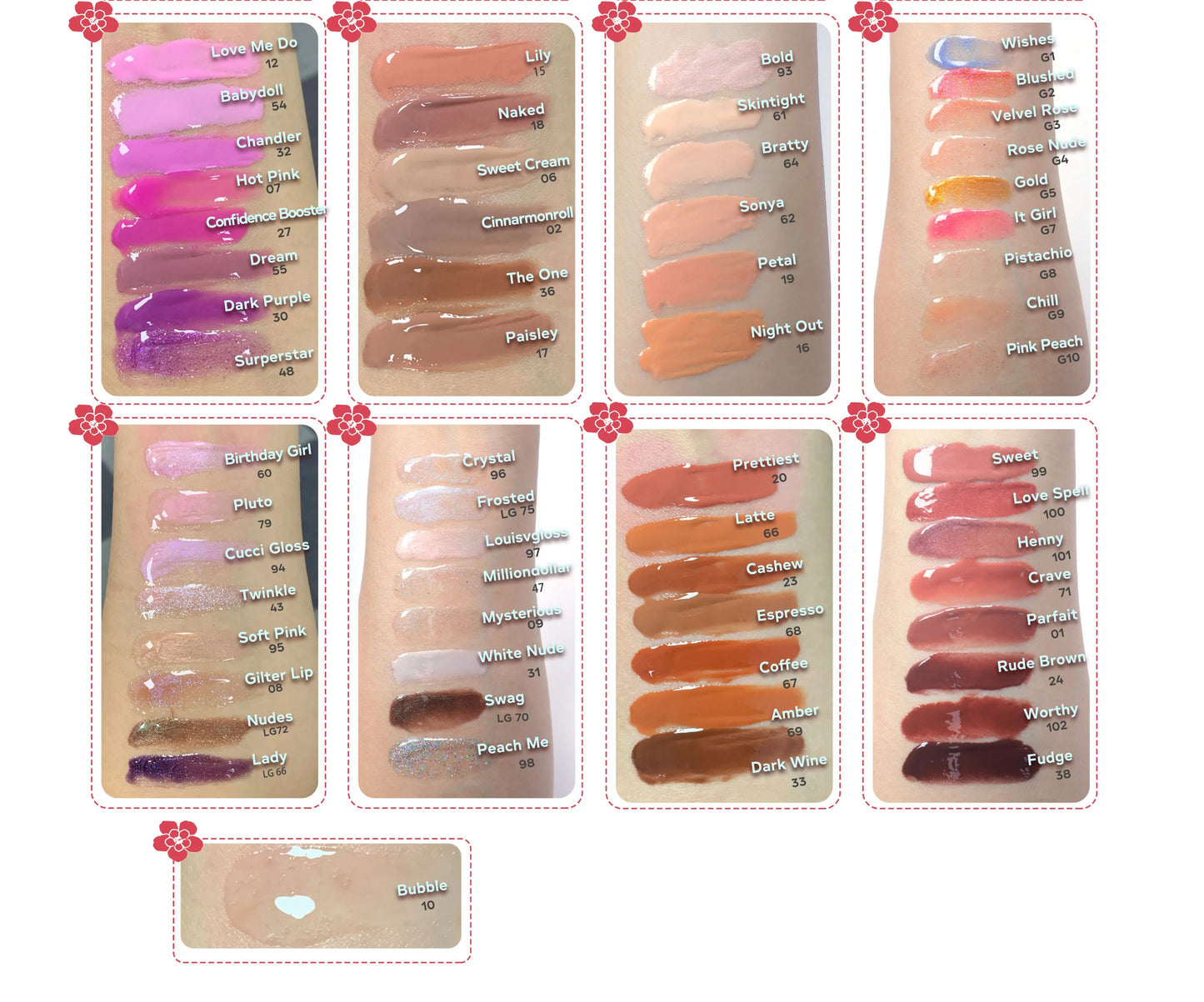 Wholesale Lip Gloss & Lip Liner Starter Bundle 40 Custom Branded Products